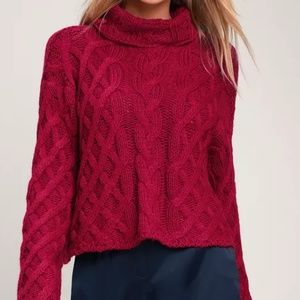 Lulus cowl neck sweater